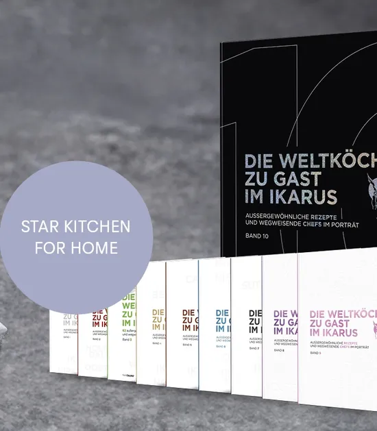 Cook book series "Ikarus invites the world´s best chefs"